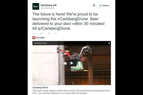 Carlsberg drone